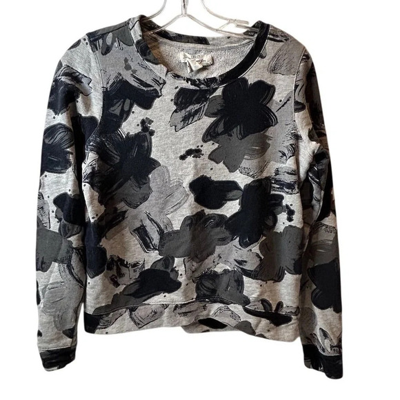L.O.G.G. Women's Gray Floral Pullover Sweater Size S Casual - Picture 1 of 13